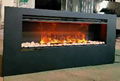 Electric fireplace with four different flame colour