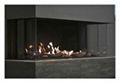 Electric fireplace with four different flame colour