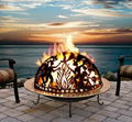 White & Black pebbles  Fireplace series 18