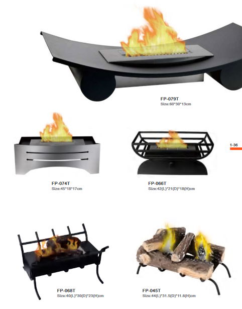 Outdoor Bio ethanol manual fireplace