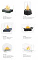 Stock Manual Bio fireplace