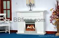 Wooden fireplace (mantel and heater)TH