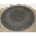 black basalt circle paving stone