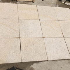 Flamed G682 yellow granite pavers