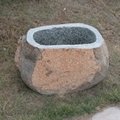 basalt garden stone trough
