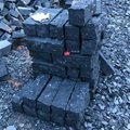 natural split black basalt stone palisade