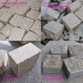 cheap G682 yellow granite cobble stone 1