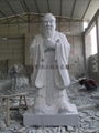 Three-dimensional stone carving granite statue of Confucius 3