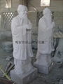 Ancient granite stone statue of Laozi 3