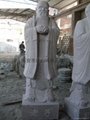 Ancient granite stone statue of Laozi