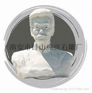Stone sculpture bust of Lu Xun's portraits 2