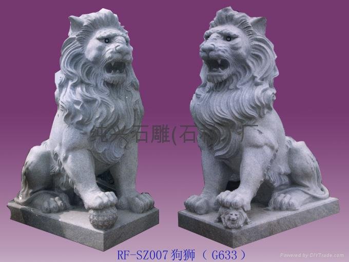 Beijing stone carving lion 4