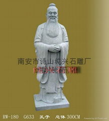 Stone statue of Confucius