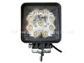 4.3" Square 27W LED work flood driving fog lamps truck tractor off road lights