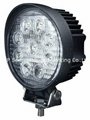 4.3" 27W round LED work lights flood spot driving truck tractor fog lamps 4x4