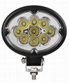 5.8“ 27W CREE oval LED work light driving 4WD boat truck ATV SUV off road lights