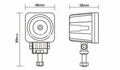 2" 10W CREE LED工作灯射灯汽车灯驾驶灯麾托车灯 4