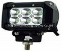 Tri Row CREE LED  work light bar flood