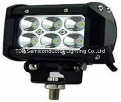 Tri Row CREE LED  work light bar flood spot driving off road 4WD ATV SUV