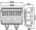 四排CREE燈珠直條工作燈氾光聚光駕駛燈越野燈4WD ATV SUV  6