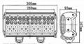 四排CREE灯珠直条工作灯泛光聚光驾驶灯越野灯4WD ATV SUV  8