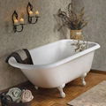 Free-standing European style cast iron enamel bathtub best design 