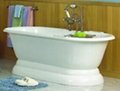 Free-standing European style cast iron enamel bathtub best design 