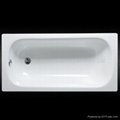 Steel enamel bathtub porcelain steel shower tray 1700