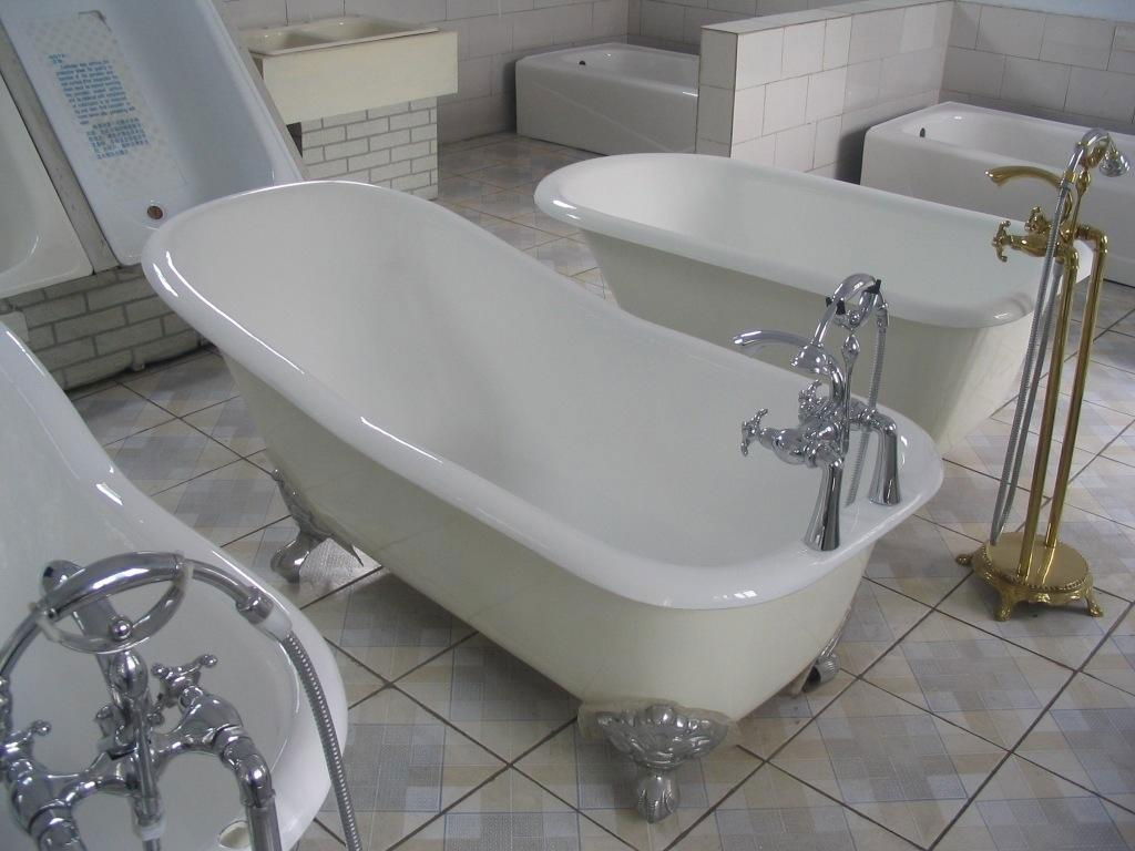 Free-standing cast iron enamel bathtub/clawfoot cast iron enamel bathtub