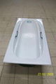 Porcelain  Retangular Cast iron enamel bathtub 1700/700