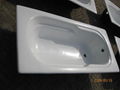 Porcelain  Retangular Cast iron enamel bathtub 1700/700 3