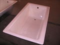 Porcelain  Retangular Cast iron enamel bathtub 1700/700 4