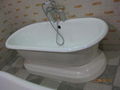 Porcelain royal classical cast iron enamel bath tub