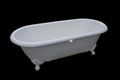 Free-standing classical cast iron enamel bathtubs