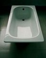 Cheapest enamel steel bathtub built-in hot selling 