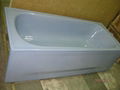 Apron enameled steel bathtub with skirt