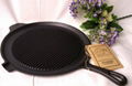 Cast iron pre-seasoned grill pan.griddles.dutch oven cookware.bakeware