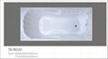 Wholesale distribution Simple square  drop-in acrylic bathtub