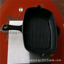 Cast iron pre-seasoned grill pan.griddles.dutch oven cookware.bakeware 2