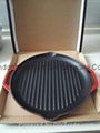 Cast iron pre-seasoned grill pan.griddles.dutch oven cookware.bakeware