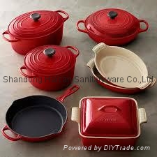 Cast iron enamel mini casseroles