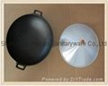  wholesale pre-seasoned cast iron cookware kitchenware woks 4