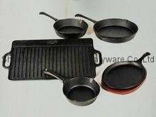 Cast iron pre-seasoned grill pan.griddles.dutch oven cookware.bakeware 5