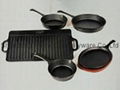 Cast iron pre-seasoned grill pan.griddles.dutch oven cookware.bakeware