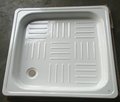 Steel enamel shower tray square steel shower tray lower price China
