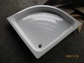 Steel enameled shower tray in fan shape 70*70mm.80*80mm.90*90mm