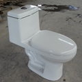 Modern Sanitary Ware Round Shape One Piece Wc Dual Flush Toilet Portable Western