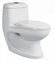 Modern Sanitary Ware Round Shape One Piece Wc Dual Flush Toilet Portable Western