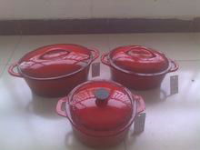 Cast iron enamel mini casseroles cookware cooking pots 3