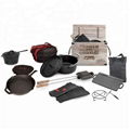  Cast ironbake ware grill pan griddles